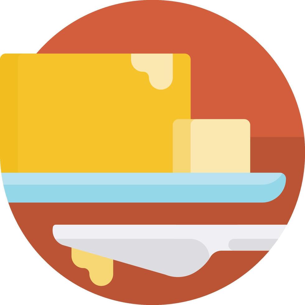 Butter and spoon icon vector
