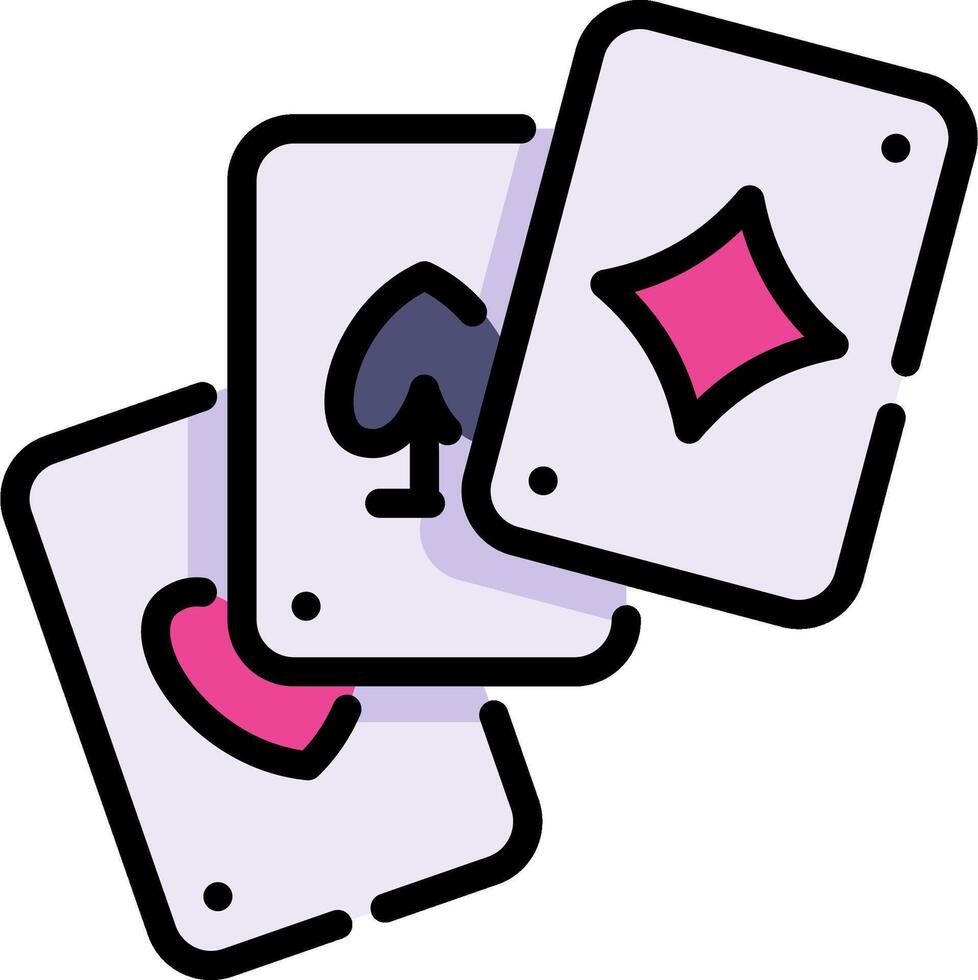 A pair of playing cards with hearts and diamonds vector