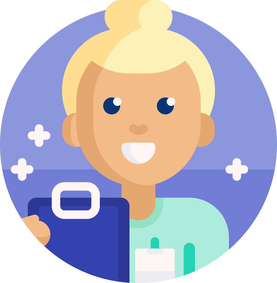 A cartoon woman holding a briefcase vector