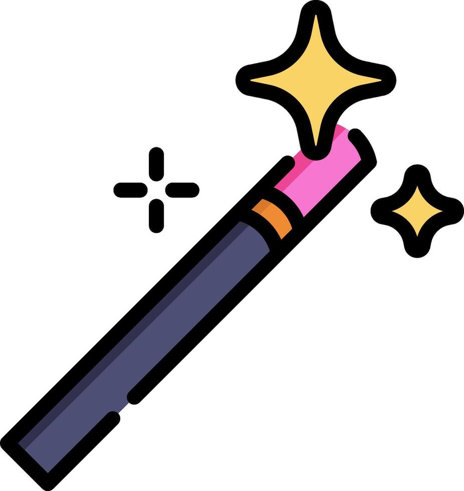 Magic wand icon vector
