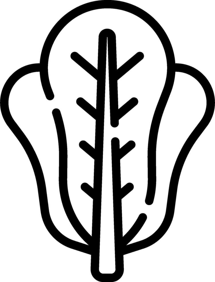 A black and white drawing of a leaf vector