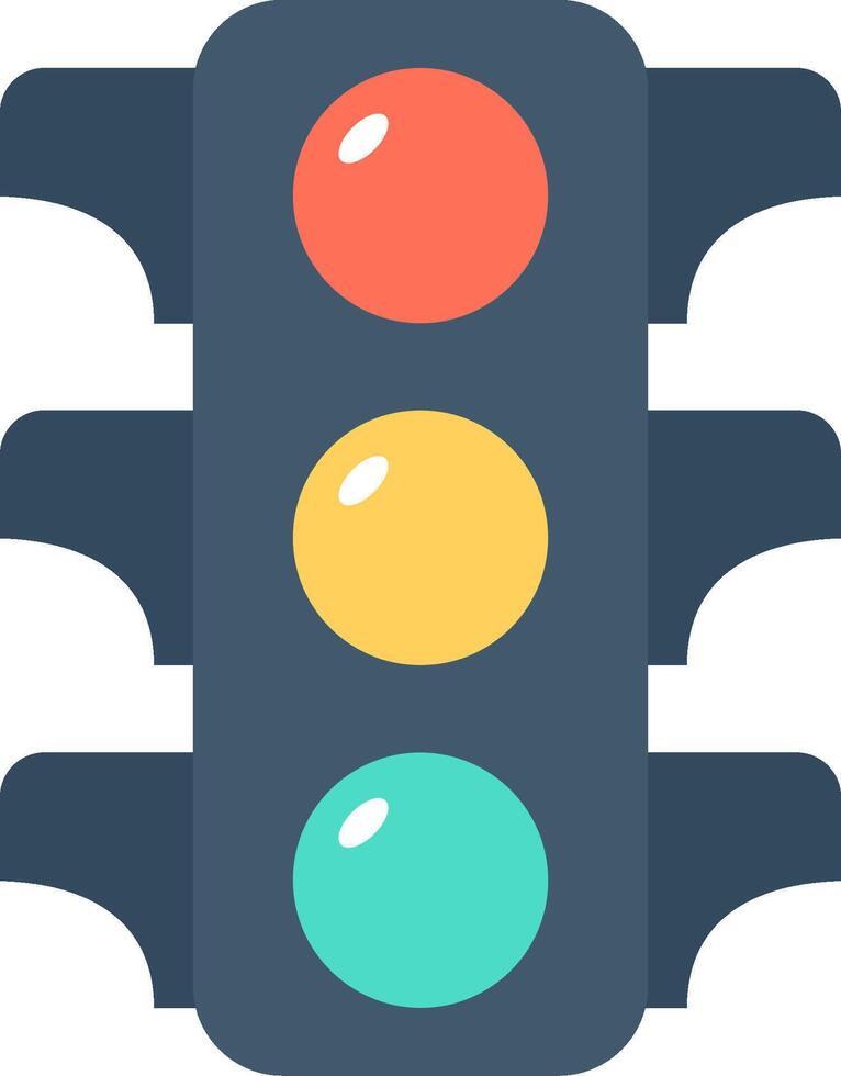 Traffic light icon illustration vector