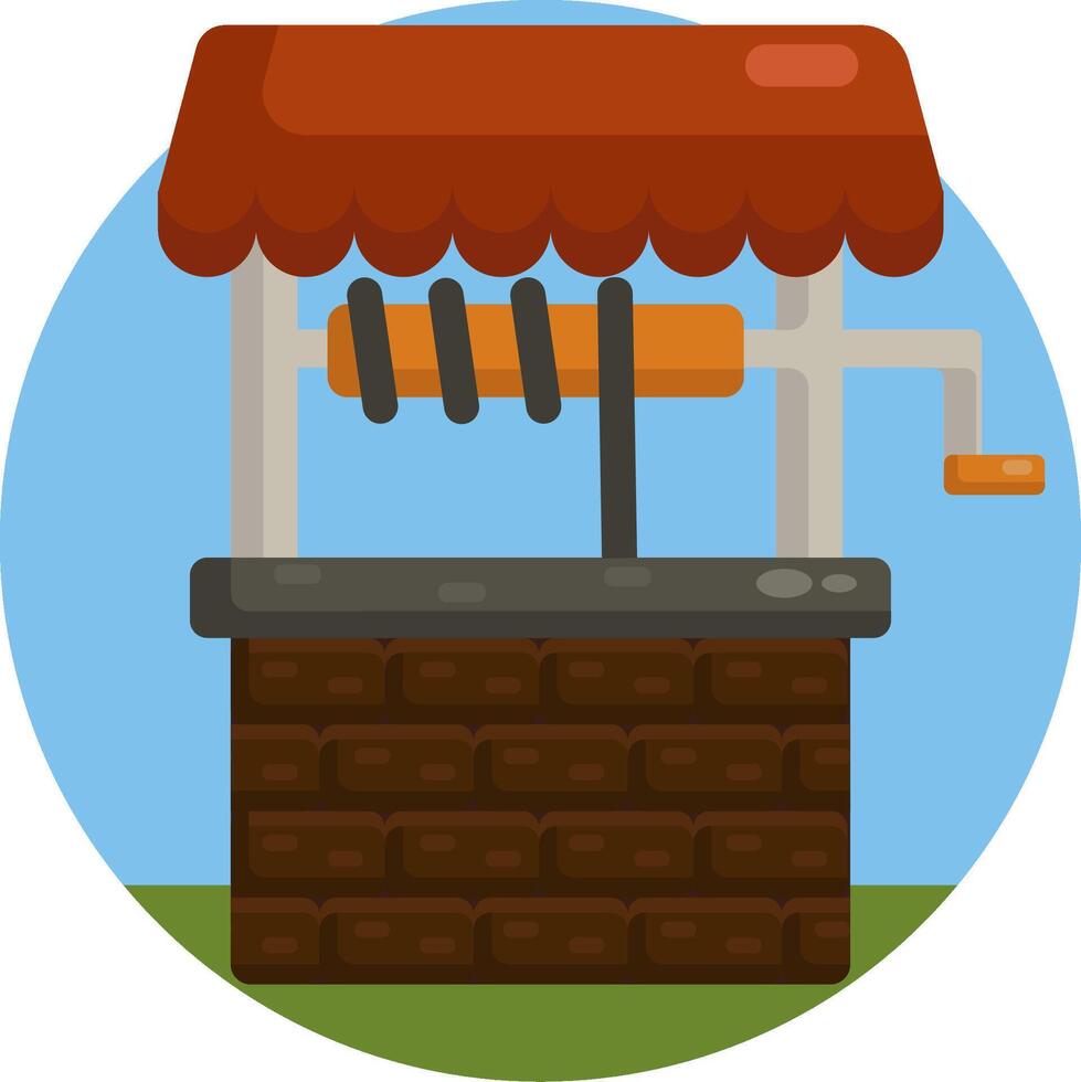 A food stand with a grill and a sign vector