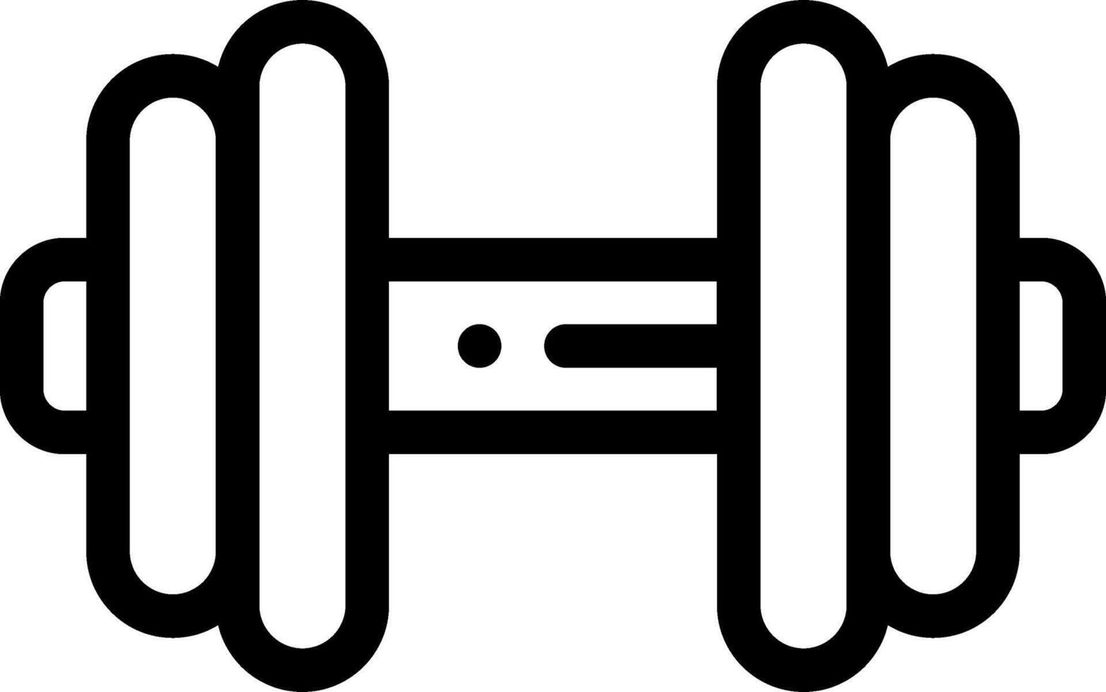Dumbbell icon on white background vector