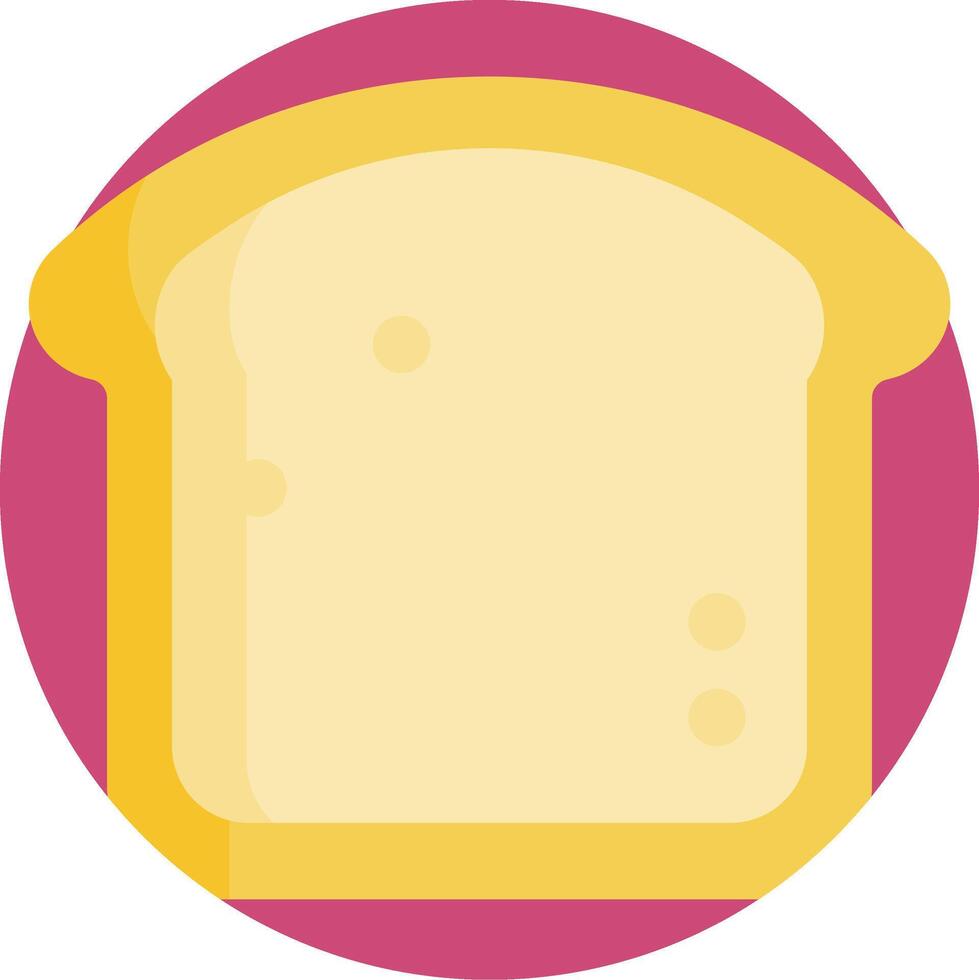 A slice of bread with a yellow slice of cheese on it vector