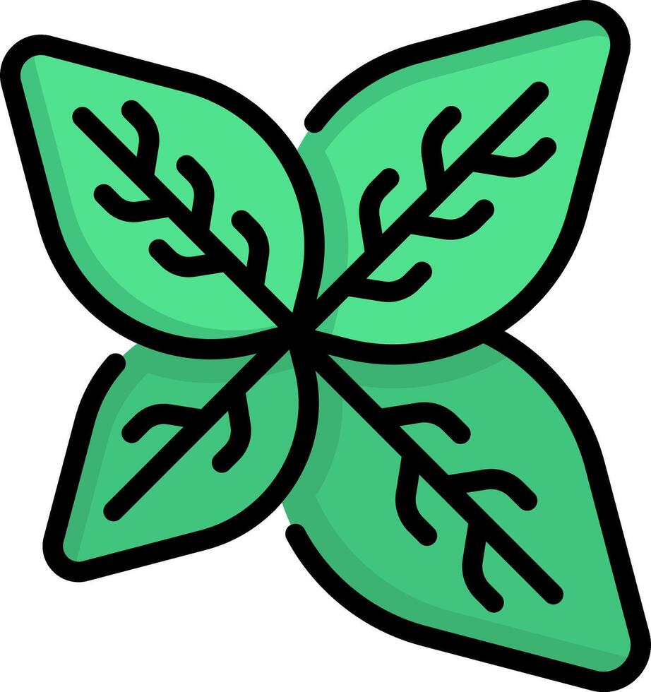 A green leaf icon on a white background vector