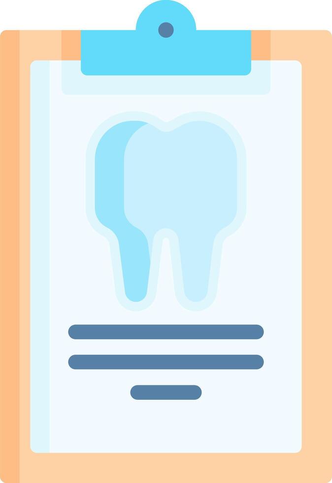 Dental chart icon vector