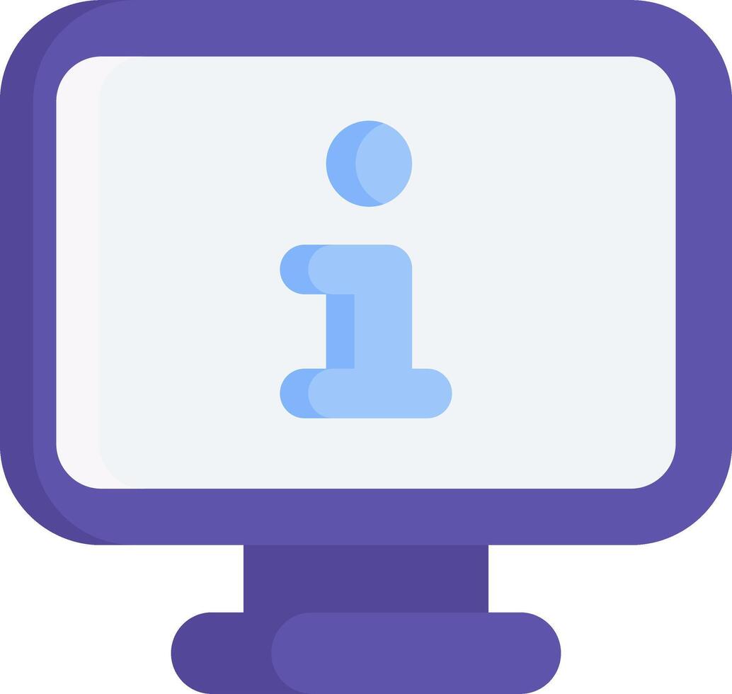 A computer monitor with the word 1 on it vector