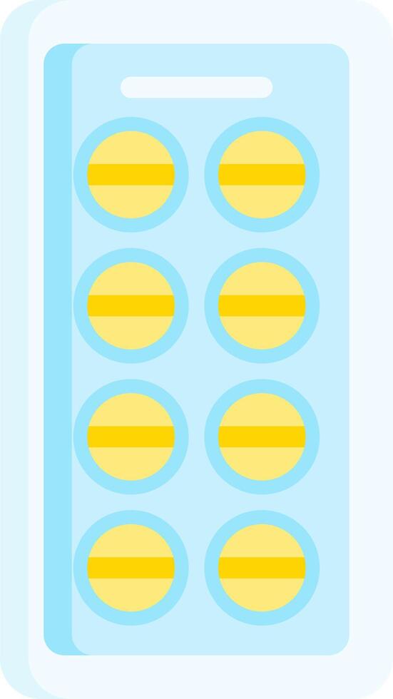 Pill pack icon illustration vector