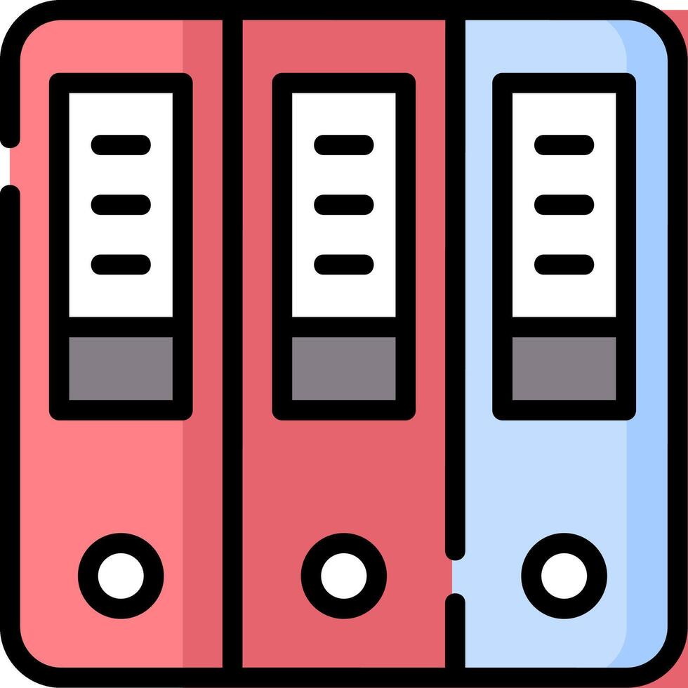 File folder icon vector