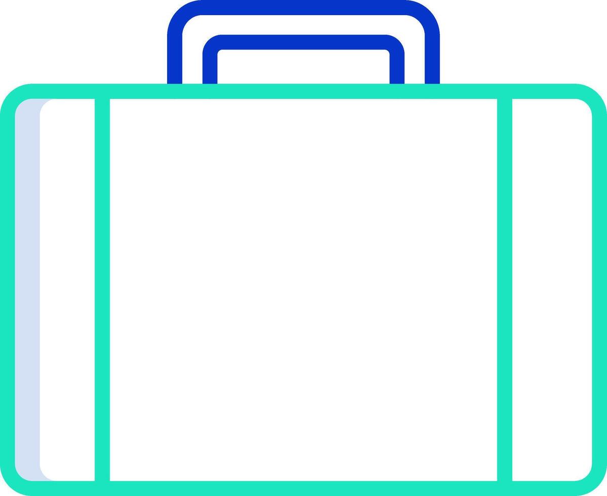 A suitcase icon on a white background vector