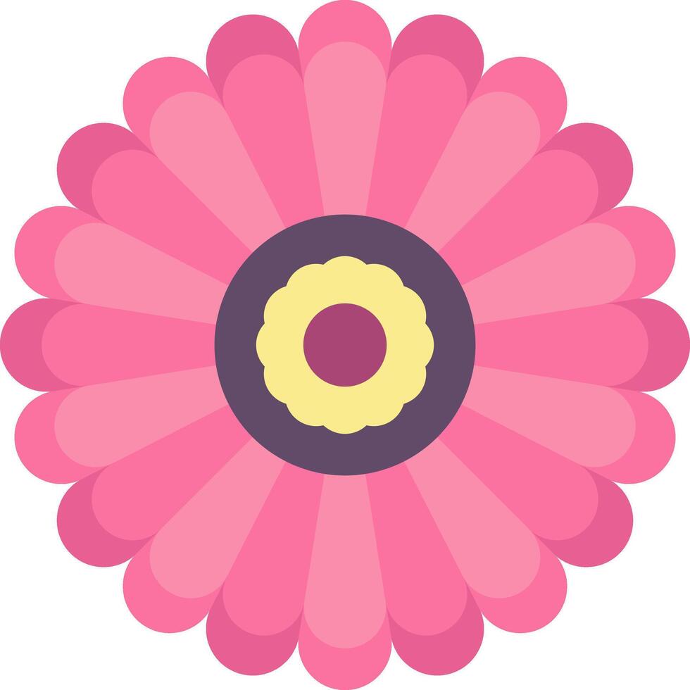 Pink flower clip art vector