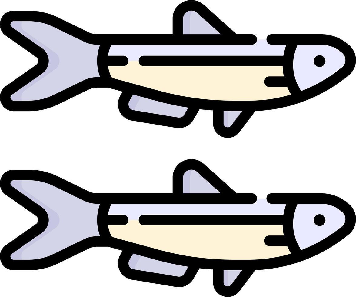 Fish icon illustration vector