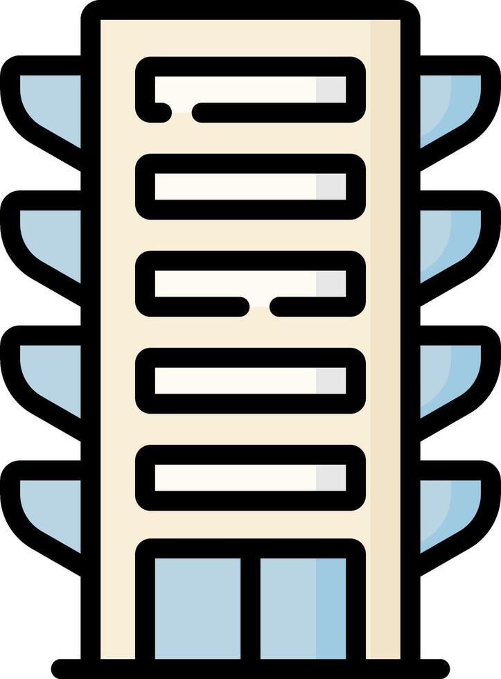A building with a tall tower on it vector