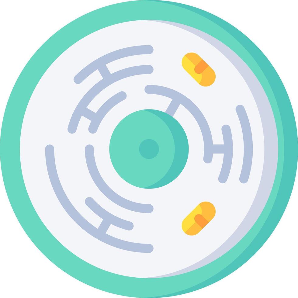 A circular object with a maze in it vector