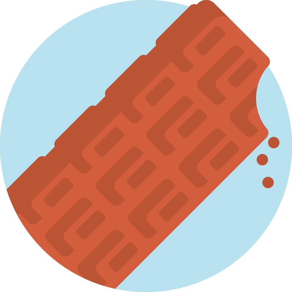 A red tire with a hole in it vector