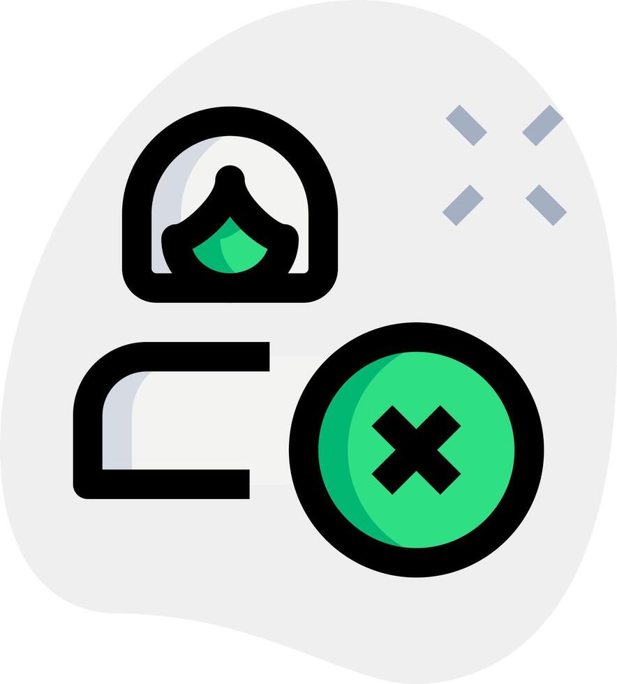 A person with a green cross on their face vector