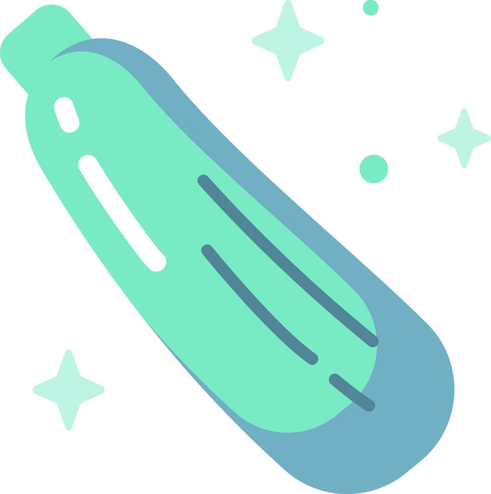 A cucumber is shown in a flat style vector