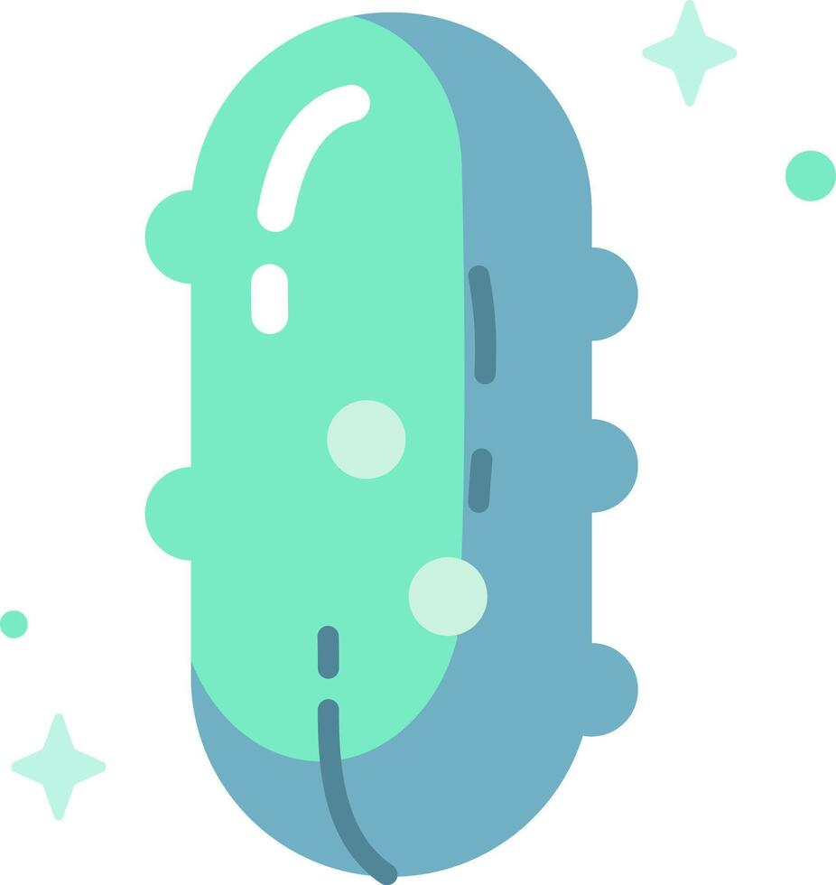 A pickle is shown in a flat style vector