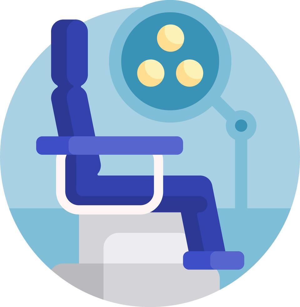 A person sitting in a chair with a light shining on them vector