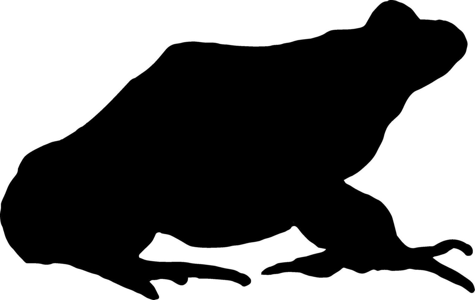 Frog silhouette clip art vector