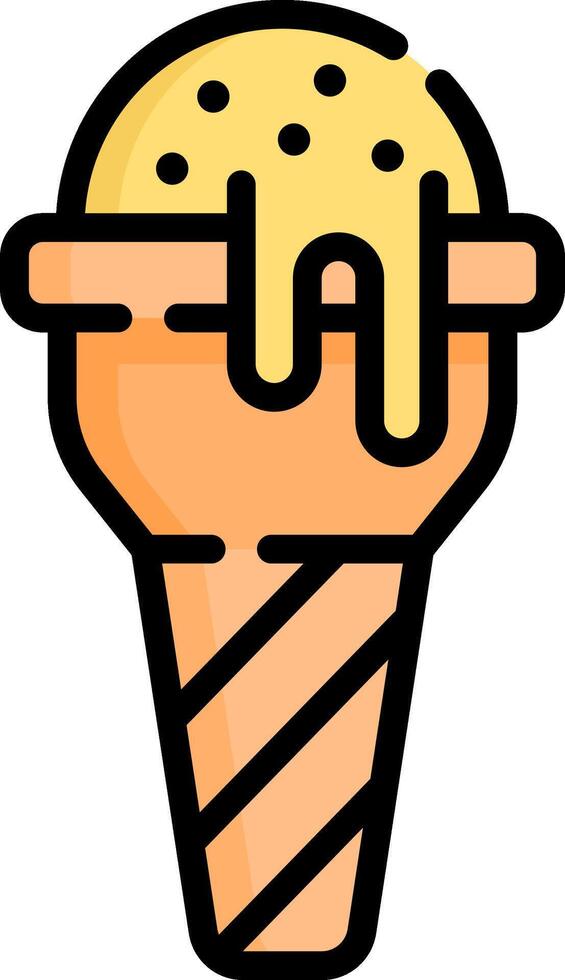 Ice cream cone icon vector