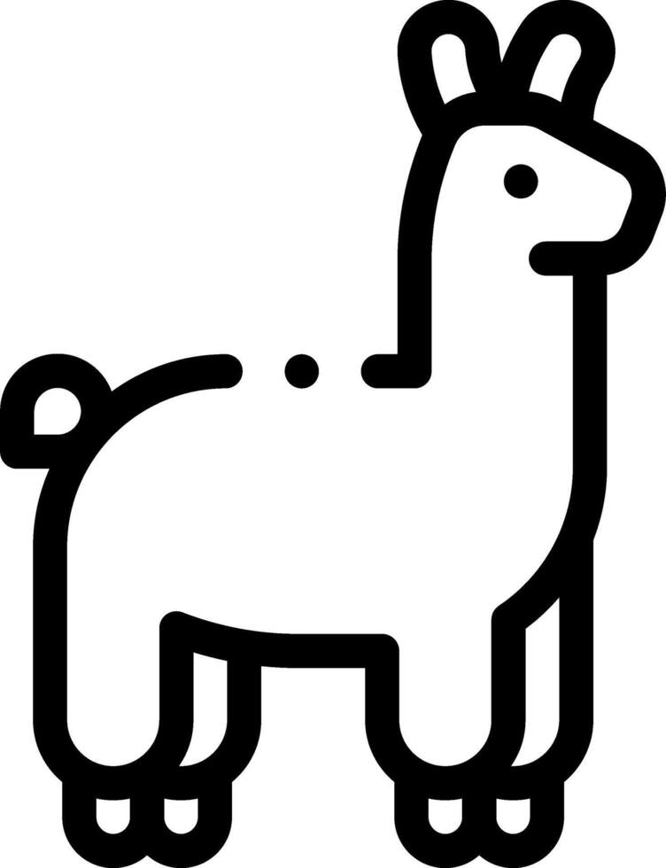 Llama icon illustration vector