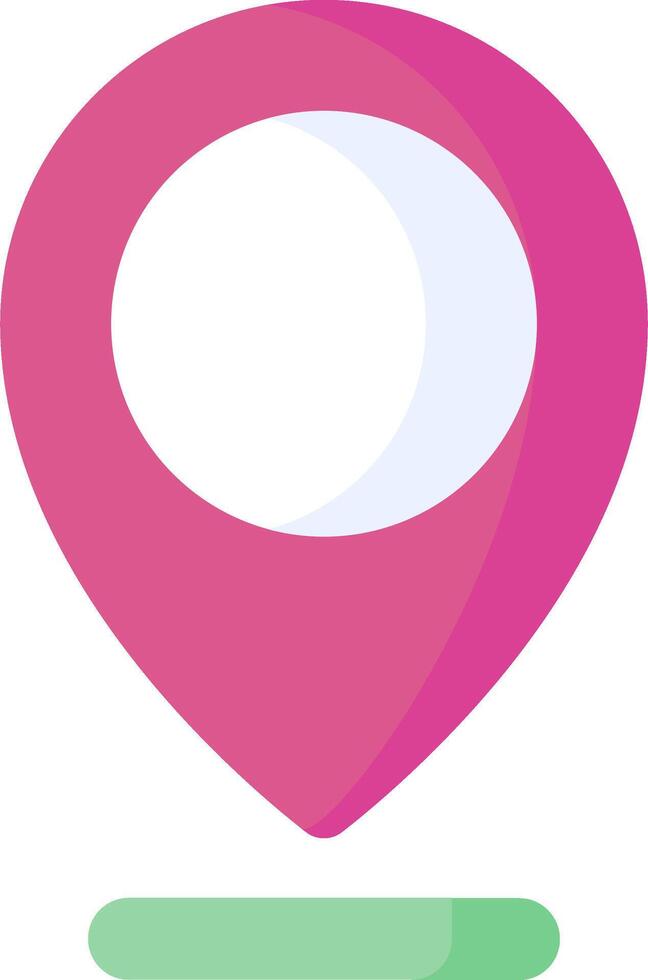 A pink location marker with a white circle vector