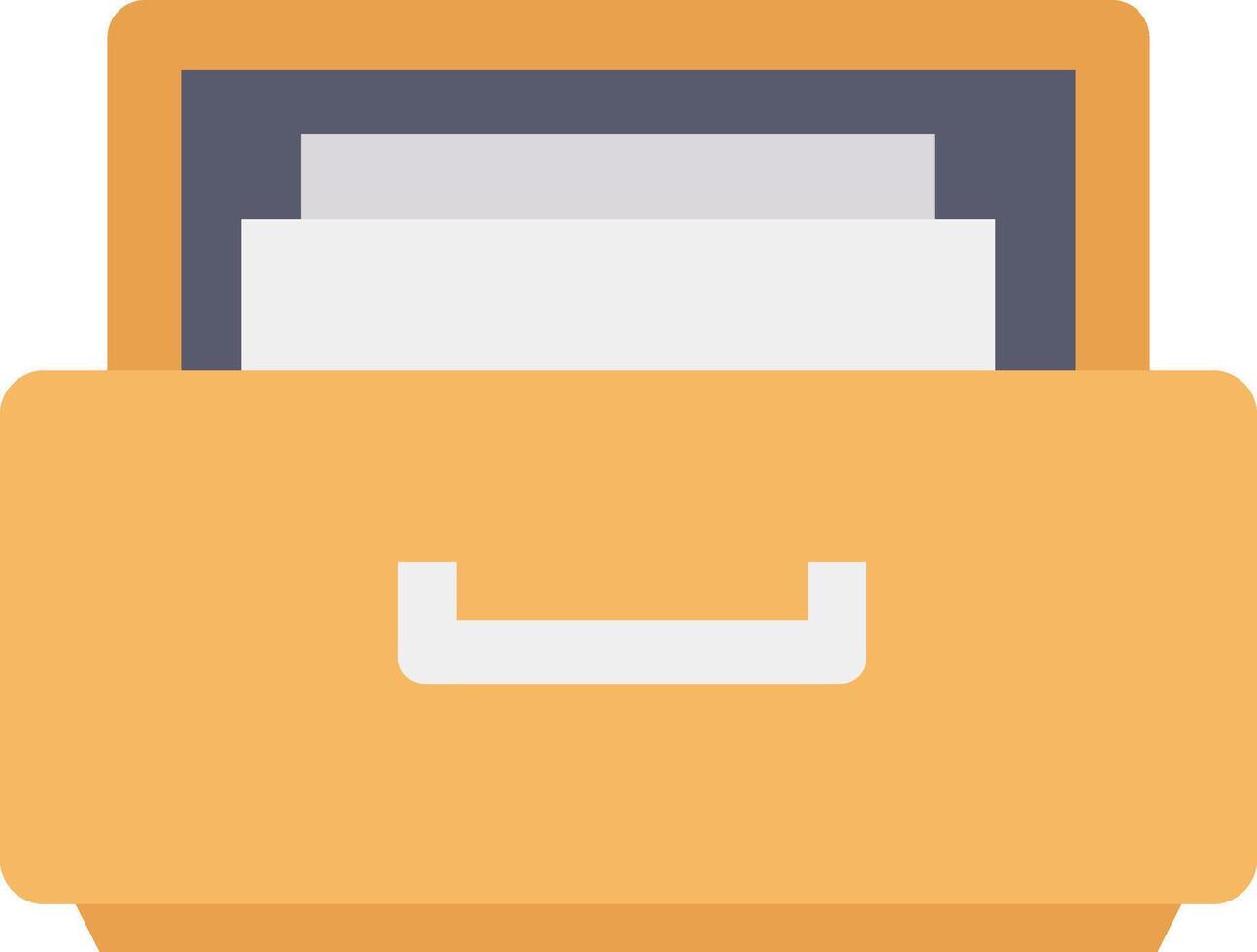 A file folder with a paper inside vector
