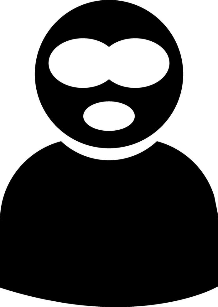 A black and white silhouette of a man in a hoodie vector