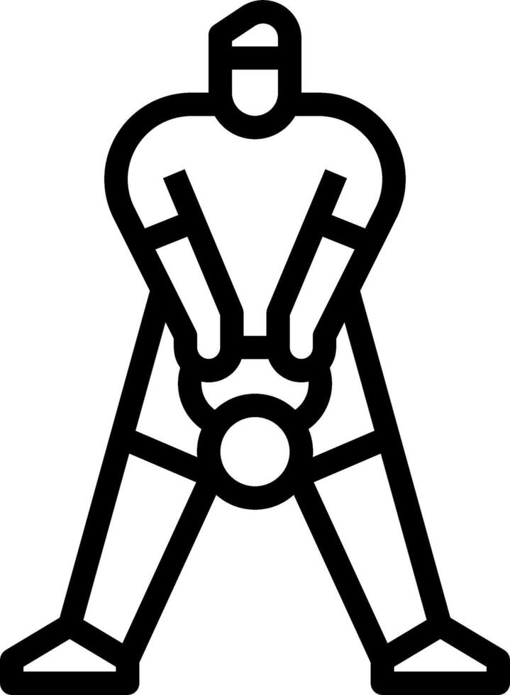 A black and white drawing of a man holding a ball vector