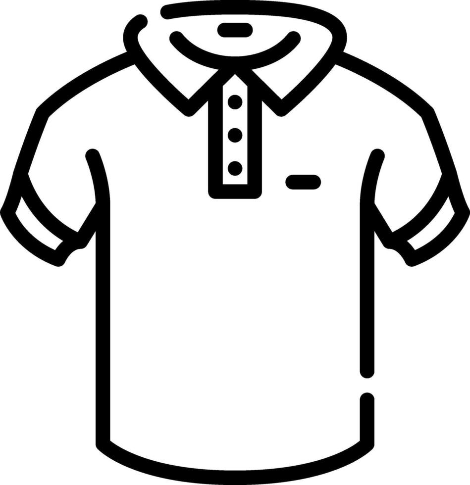 A polo shirt icon on a white background vector