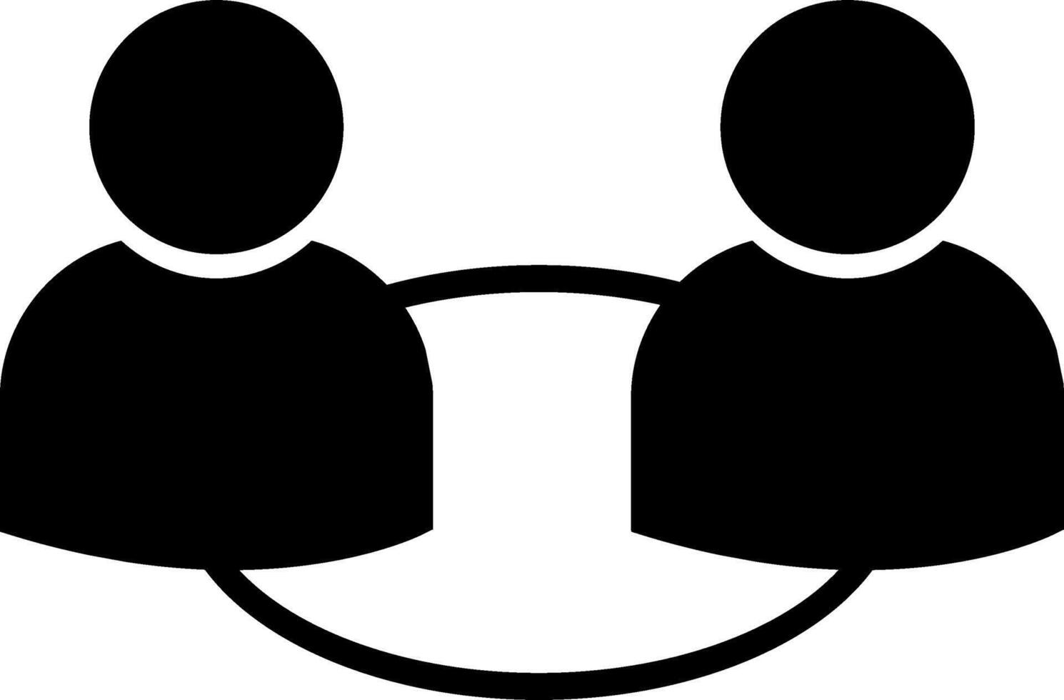 Two people are holding hands in a circle vector