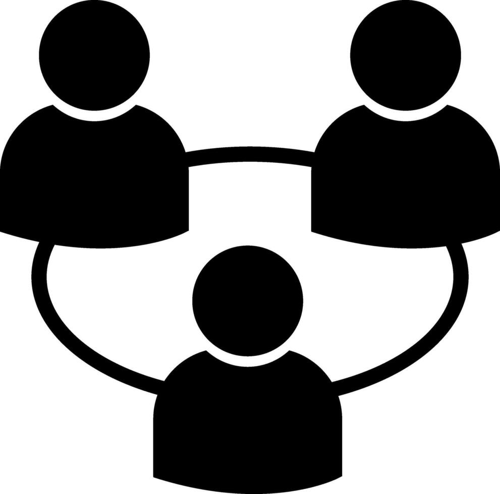 People in a circle icon vector