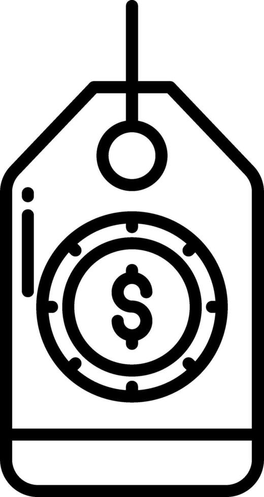 Money bag icon vector