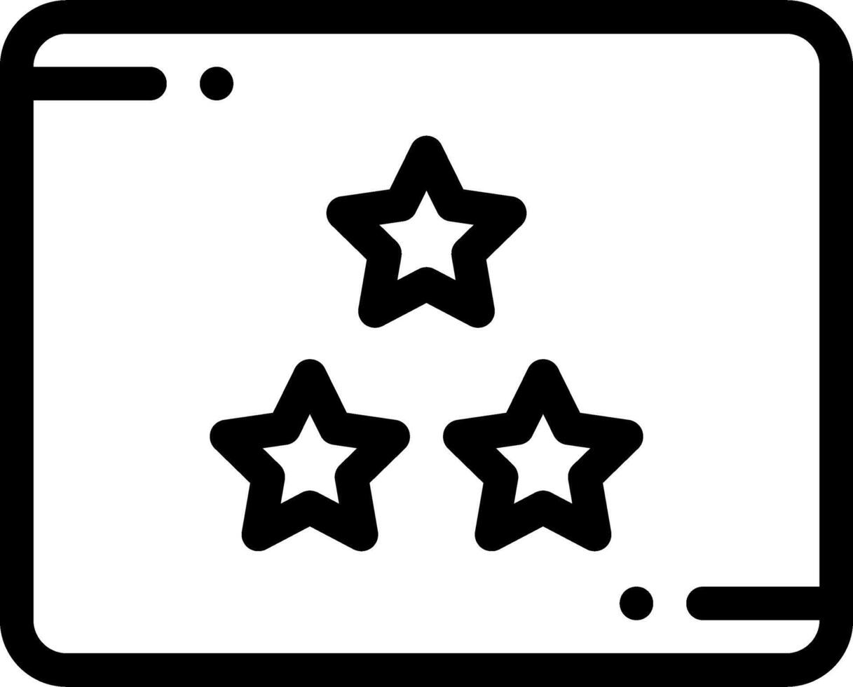 A star rating icon on a white background vector