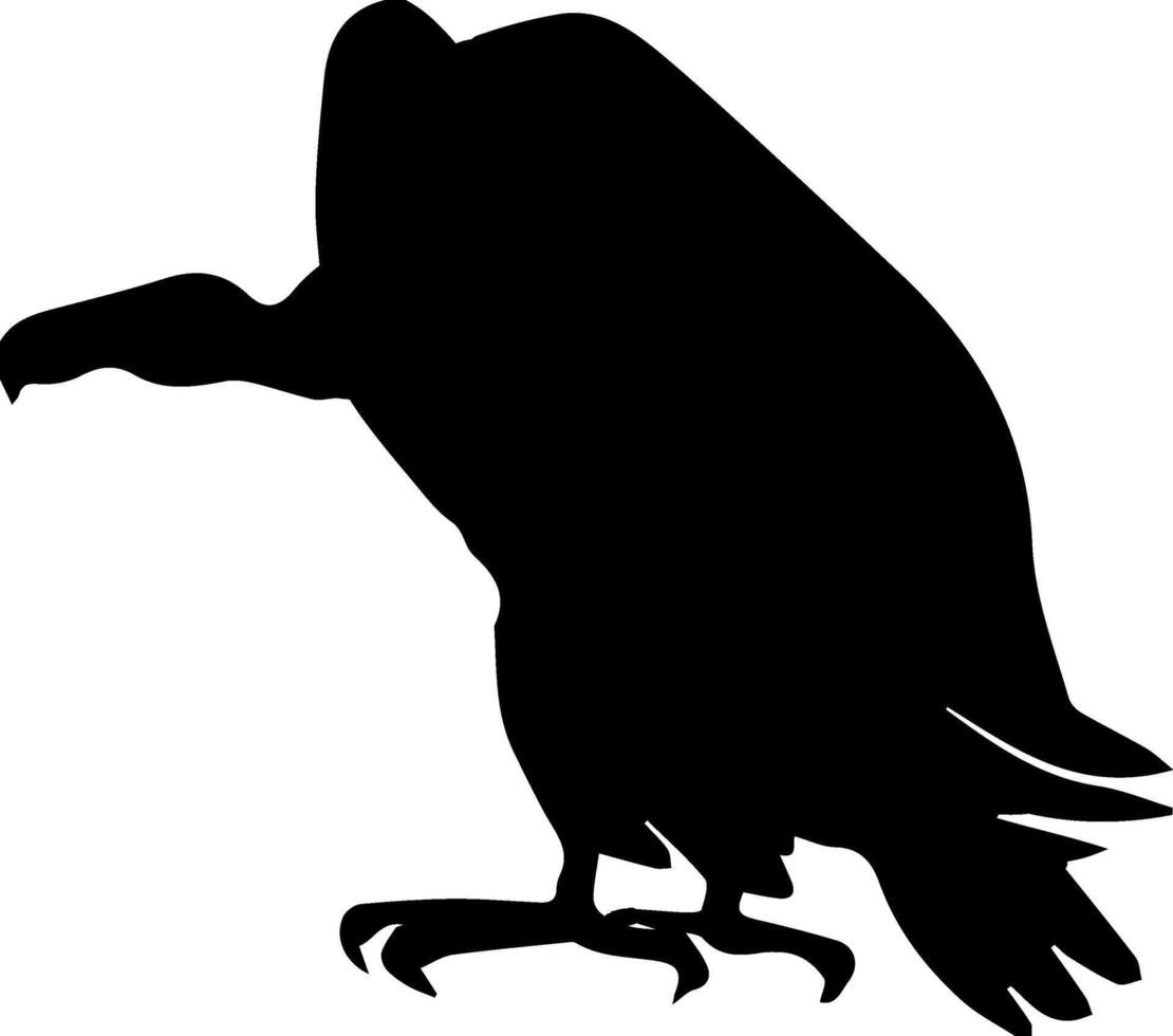 Vulture silhouette clip art vector