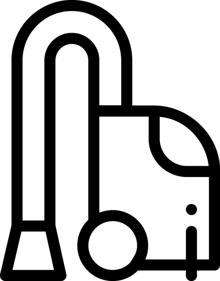A black and white image of a vacuum cleaner vector