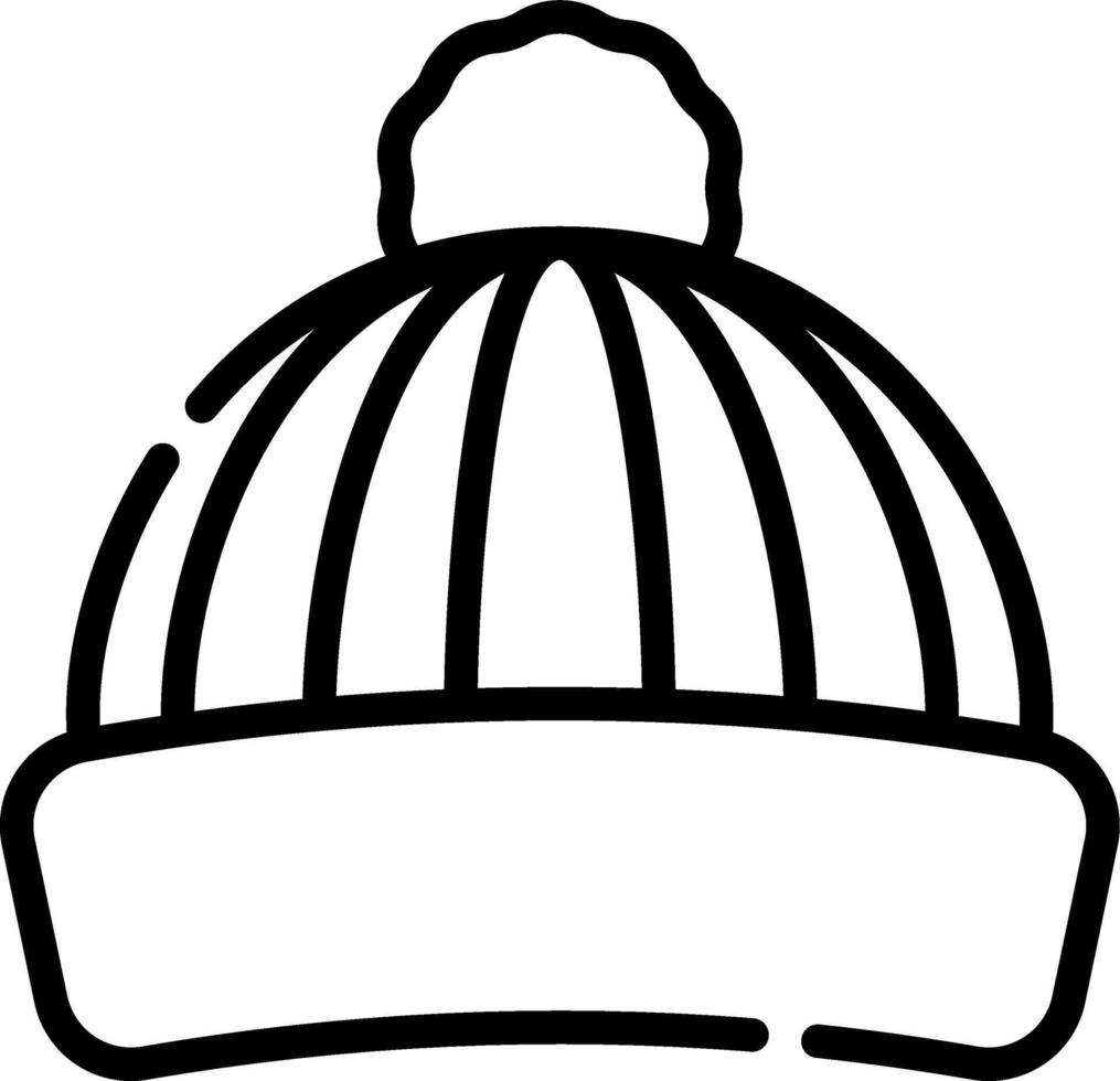 Winter hat icon illustration vector