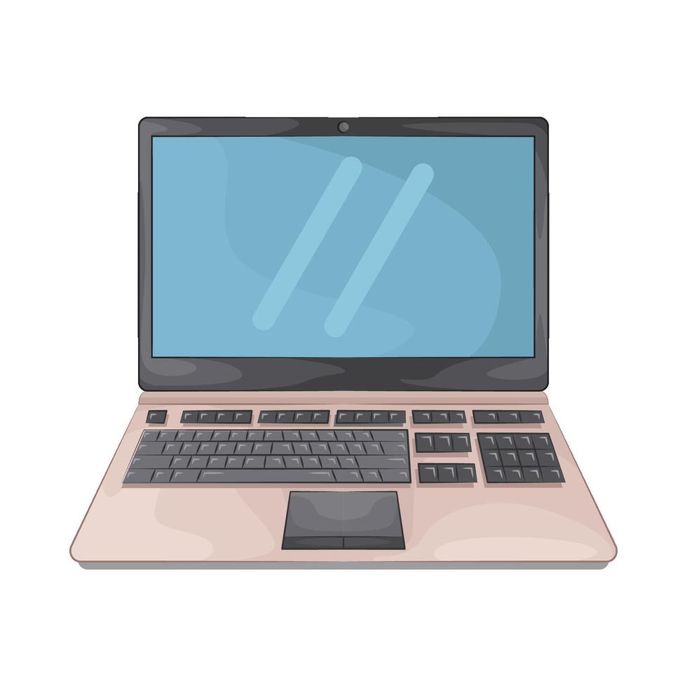 illustration of laptop vector