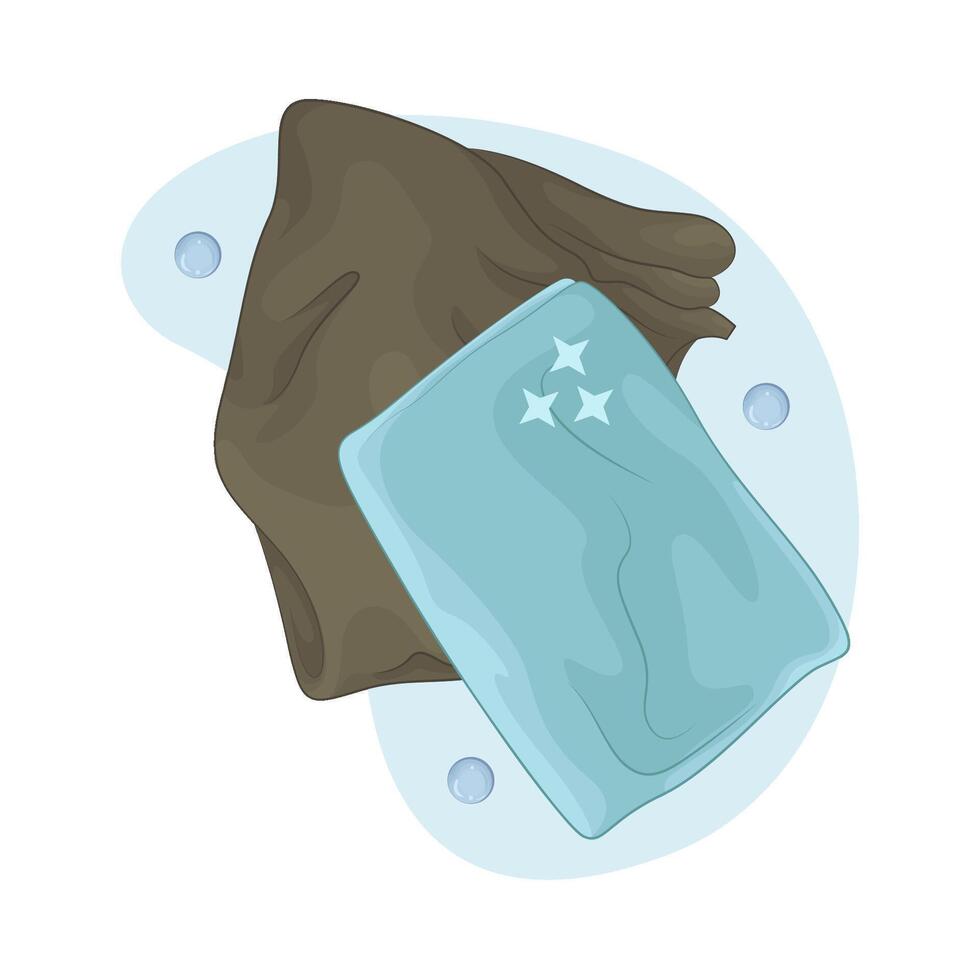 bubble with wipe illustration vector