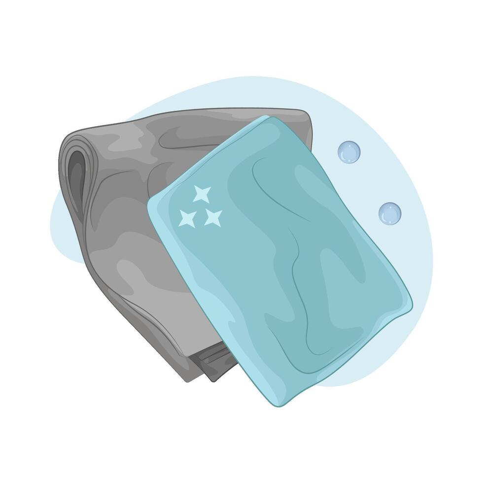bubble and wipe illustration vector