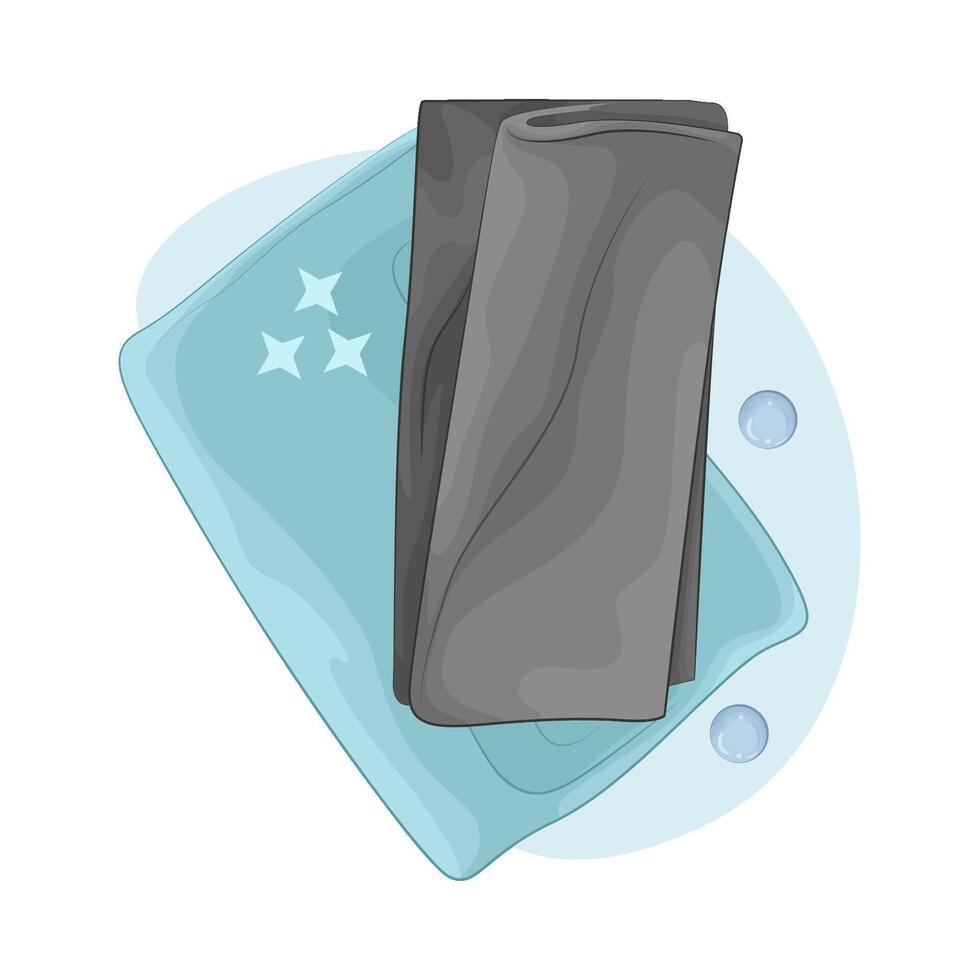 illustration of bubble and wipe vector