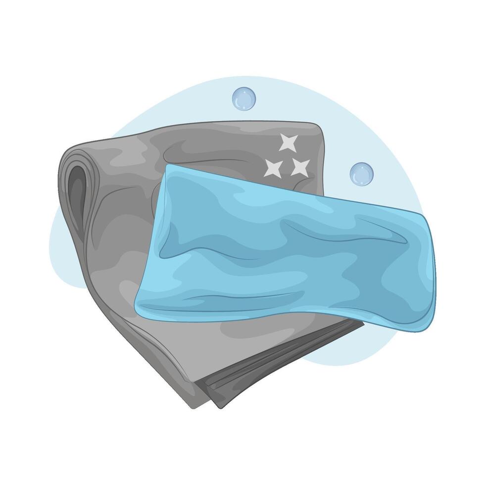 wipe with bubble illustration vector