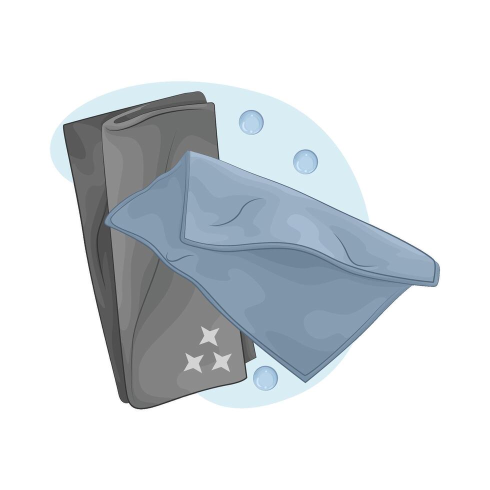wipe and bubble illustration vector