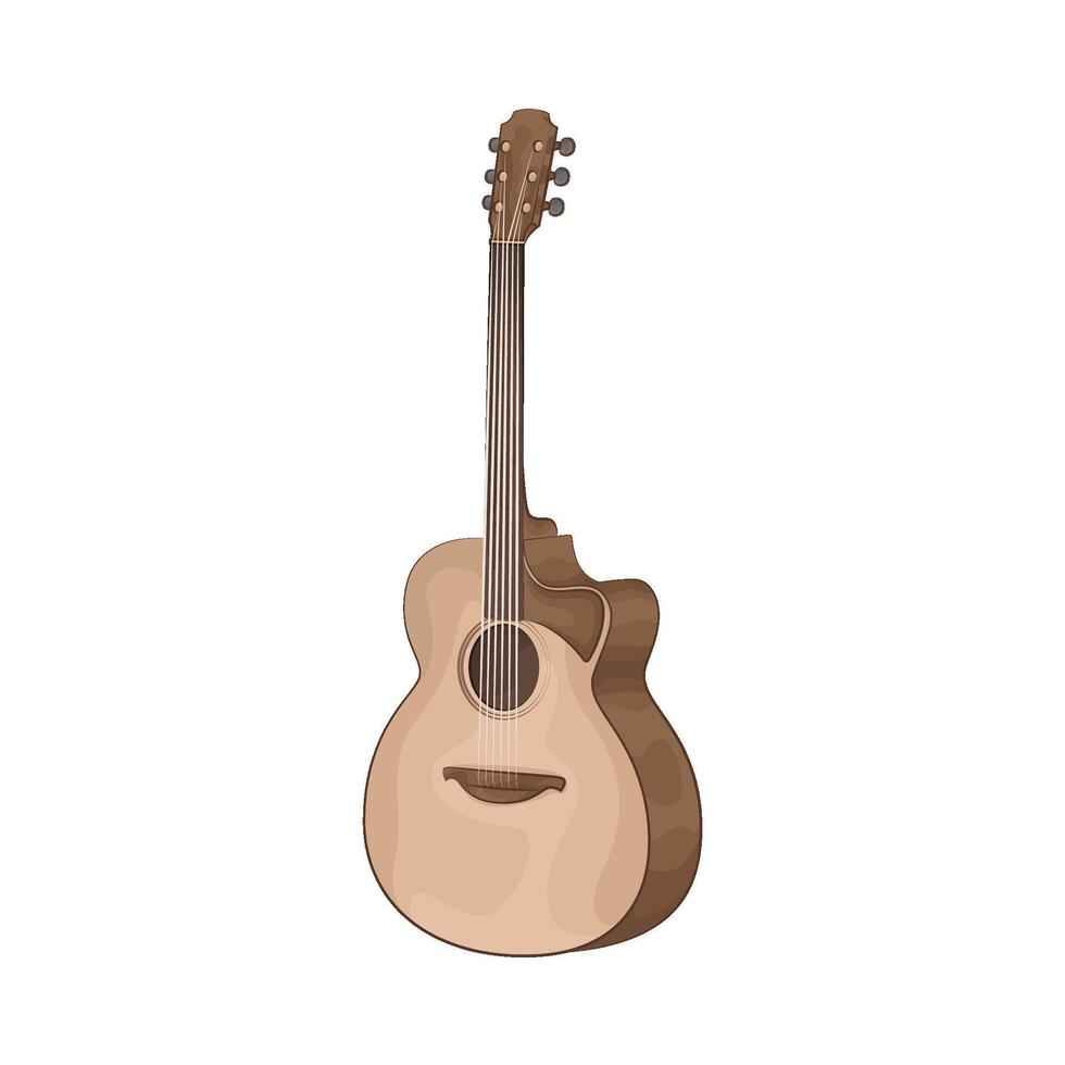 illustration of guitar vector
