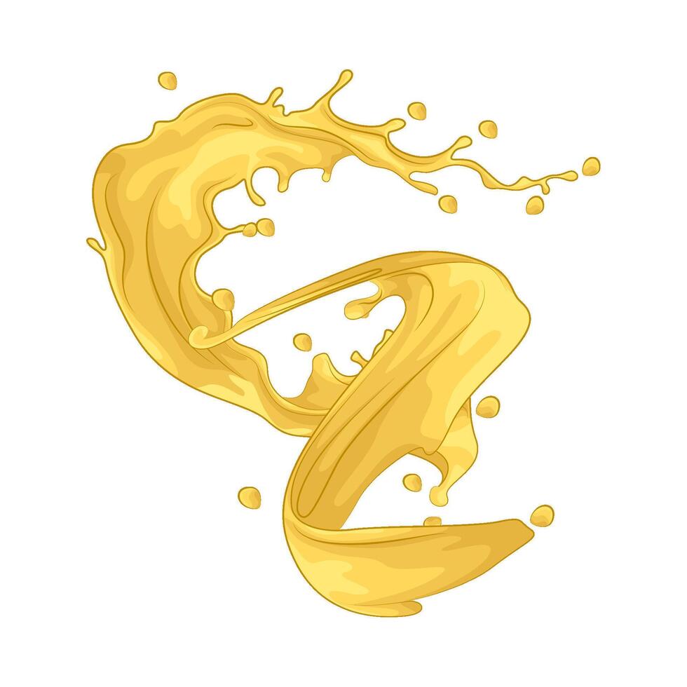 fresh yellow splash vector