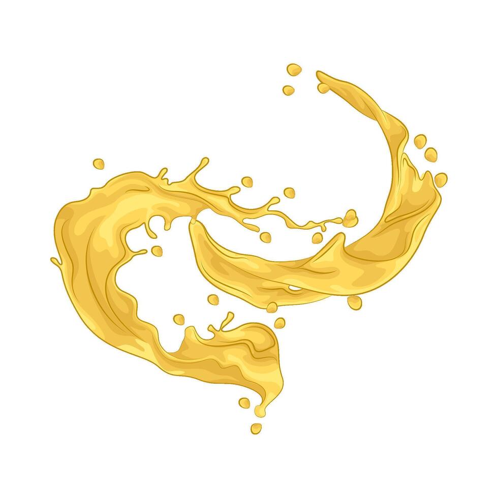 illustration of fresh yellow splash vector