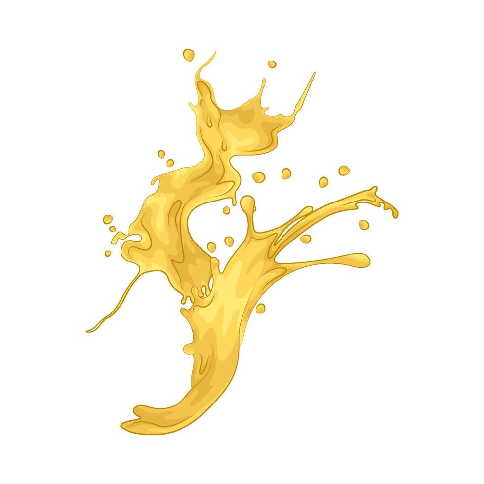 illustration of fresh lemon splash vector