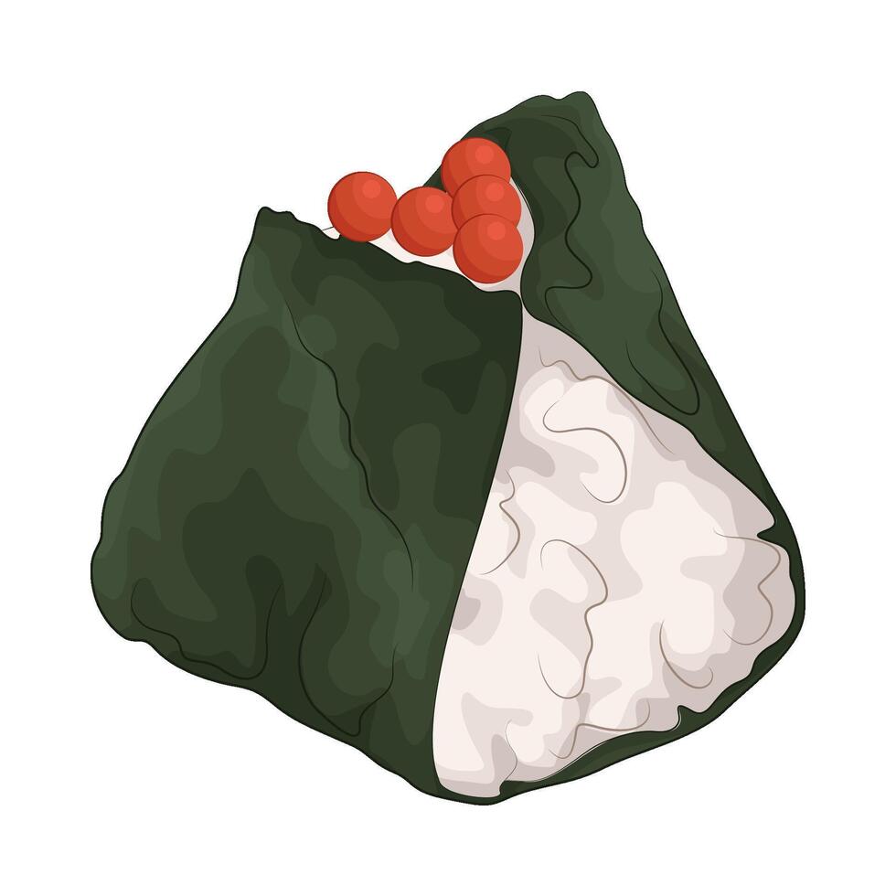 Very tasty onigiri vector